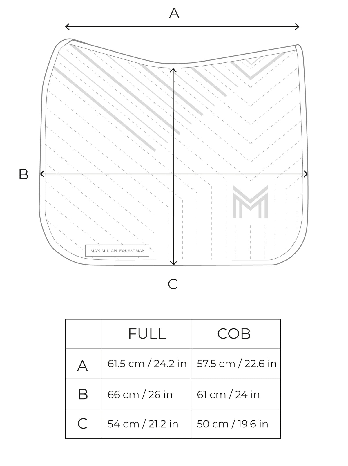 Delta Dressage Saddle Pad (Black)